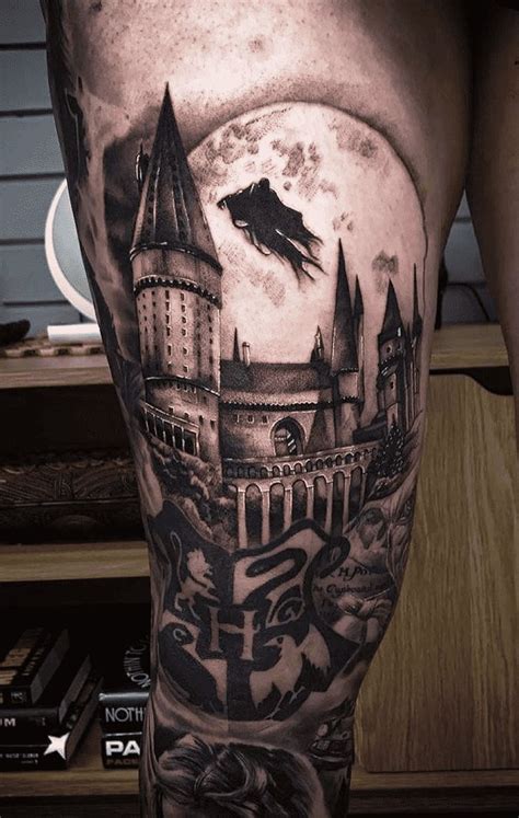 hogwarts tattoo design|80 Magic Harry Potter Tattoo Ideas .
